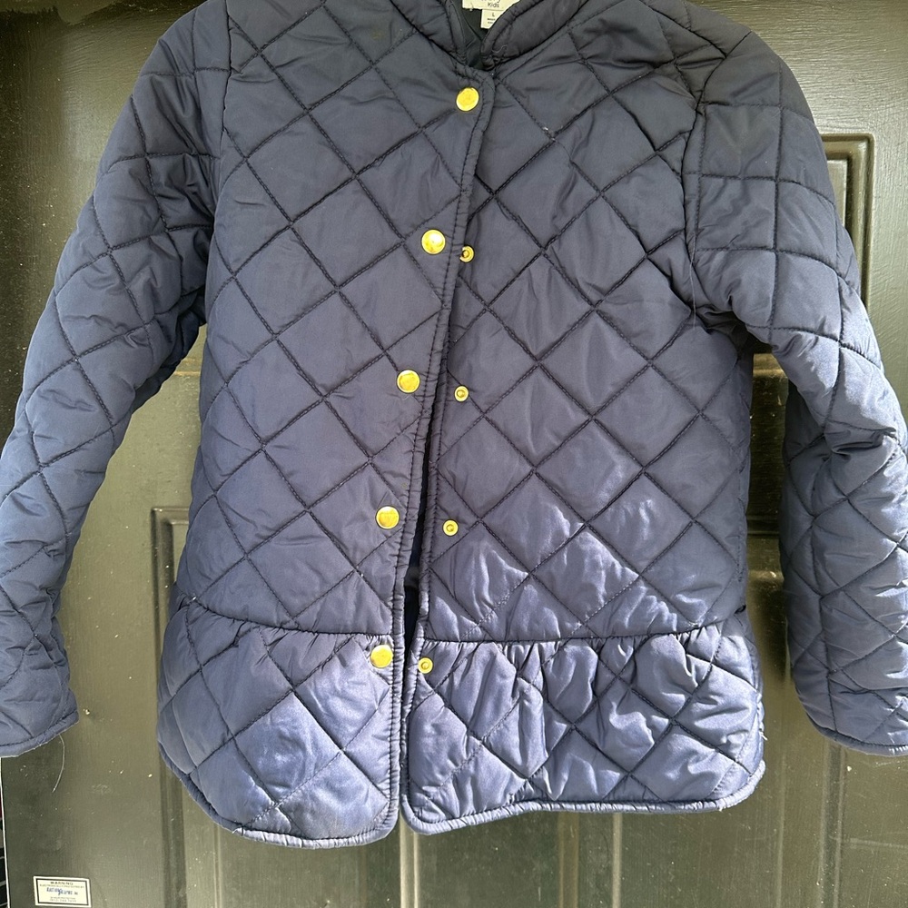 Navy Quilted Kids Jacket